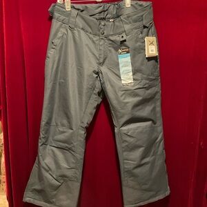 Snowboard ski pant Women’s XL w/ 27” inseam Grey-Steel color Insulated NEW
